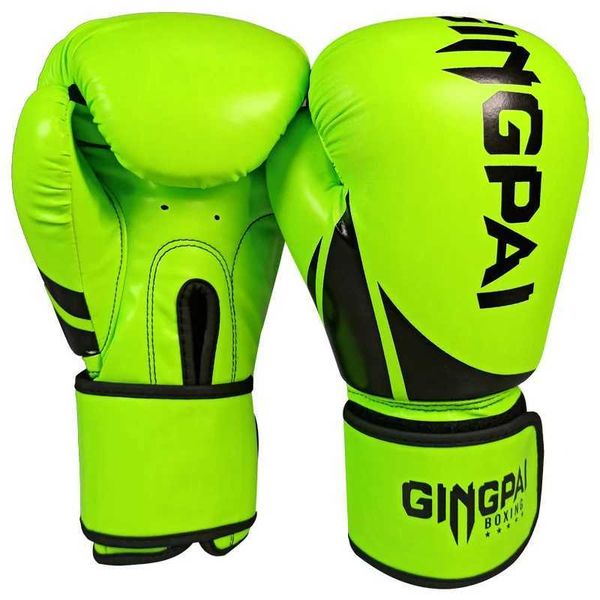 Profional Children Boxing Gloves 6oz Kids Free Combat Muay Thai Glove Kids Boxing Gloves for 5-14 Years Boys Girls Green BlueXJ241024