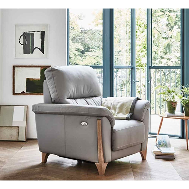 Ercol Enna Armchairs - Fixed - Leather - Grade 1