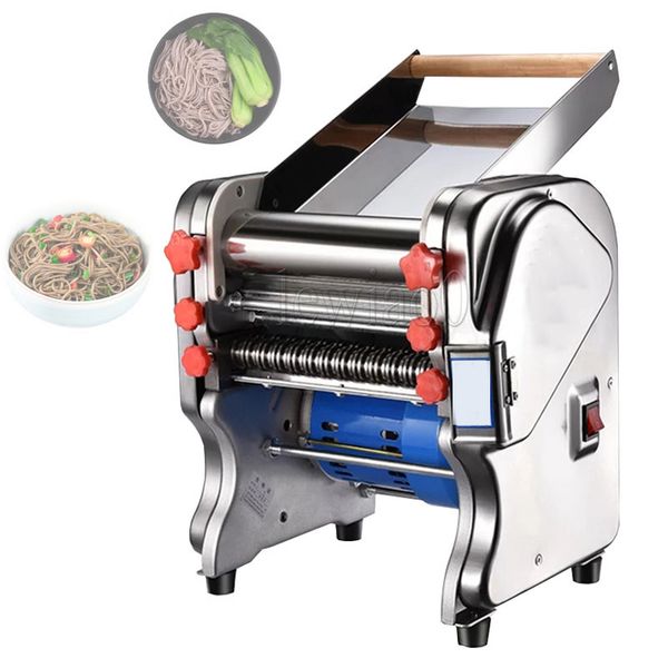 Electric Noodle Press Machine Stainless Steel Noodle Machine Desktop Pasta Dumpling Maker Commercial Noodle Cutter