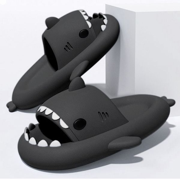 Summer Men Shoes Shark Slippers Indoor House Shoes Non-Slip Slides Shark Flip Flops Couples Outdoor Sandals Funny Slippers Womens