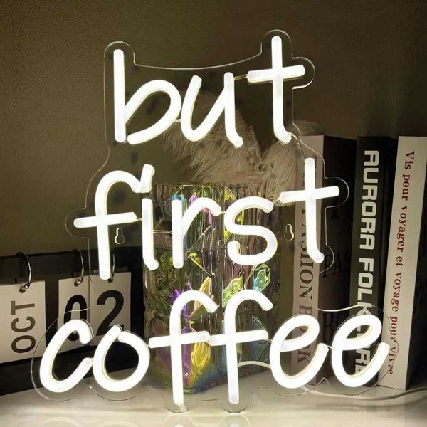 But the first coffee neon sign coffee advertisement LED neon sign coffee shop coffee bar letter party decoration wall decoration B240817