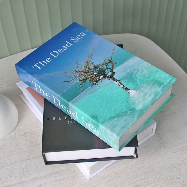 Nordic Style Fake Books Modern Decorative Book Living Room Remote Control Storage Box Bookshelf Ornaments Coffee Table DecorXJ240828