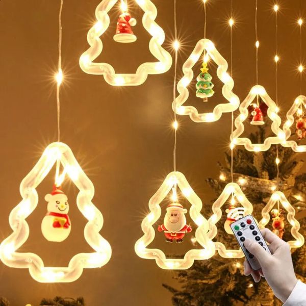 Christmas Ball LED Fairy Curtain Light String Wedding Garden Used for Home Room Party Decoration Navigation 240929