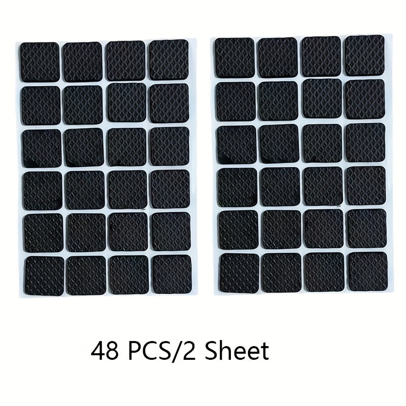 TEMU 48pcs Noise Reducing Chair Leg Protectors, Non-slip Furniture Pads, Durable - For Dining Chairs And Tables, Create A Environment, Noise Reducing