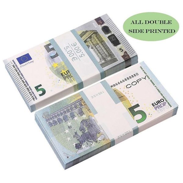 Car Dvr Dolls Prop Money Fl Print 2 Sided One Stack Us Eu Bills For Movies April Fool Day Kids Drop Delivery Toys Gifts Accesso Dhtis
