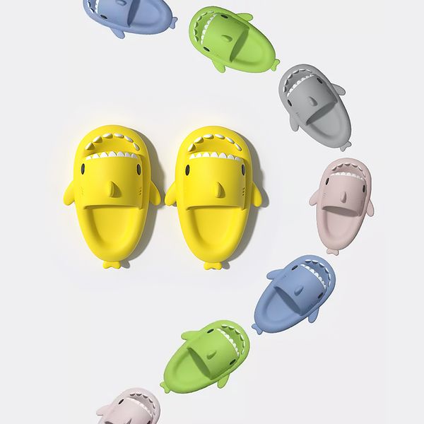 Summer Shark Slides Fun Anti-Slip Sandals for Men Women Kids