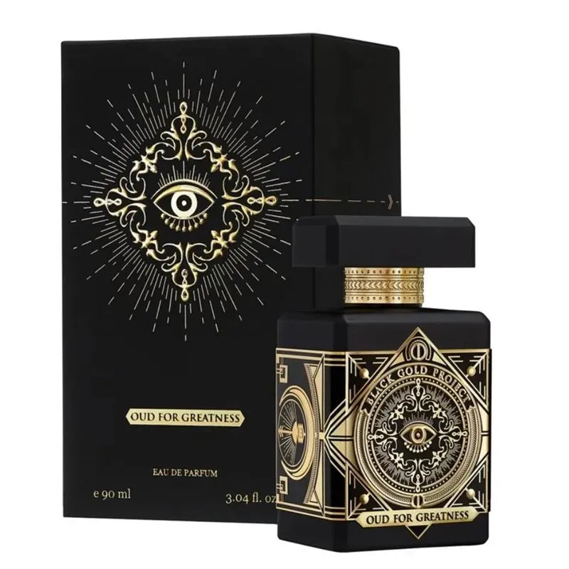Prives Oud for Greatness Perfume 90ml Private Parfums Eau De Parfum Long Lasting Smell EDP Men Women Neutral Fragrance Tobacco Wood Spray Black Gold