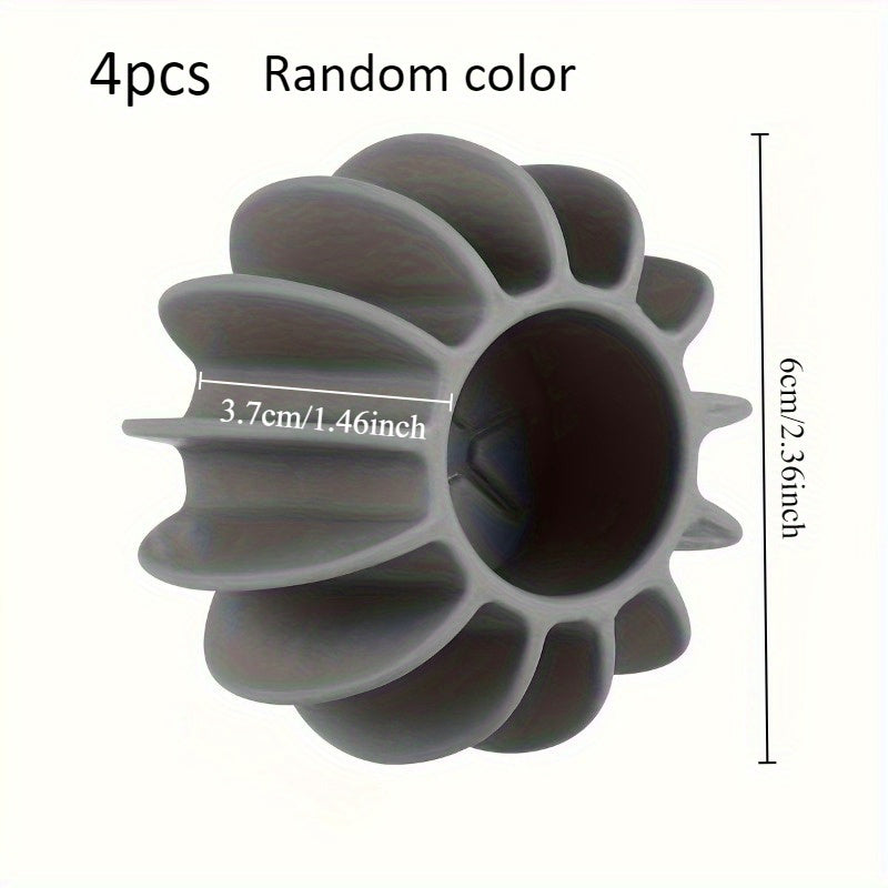 TEMU 4pcs Pet Hair Removal Laundry Ball-reusable, No Batteries, Suitable For Washing Machines And Dryers-suitable For Clothes And Bedding