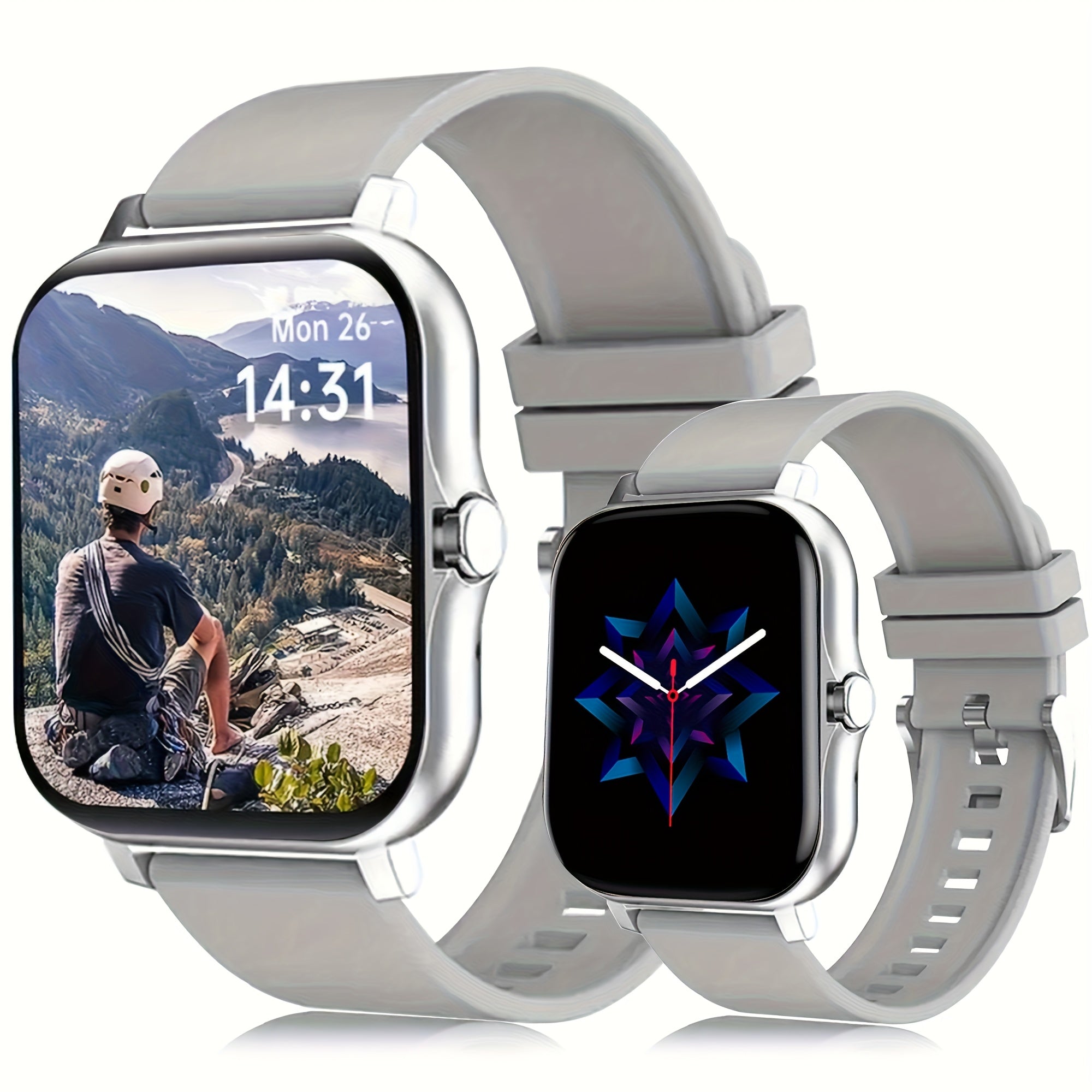 TEMU New Multifunctional Smartwatch, 1.83-inch Full Touch Screen, Built-in Microphone And Speaker Hd Calling, Music , Multi-sport Mode Sports Watch,