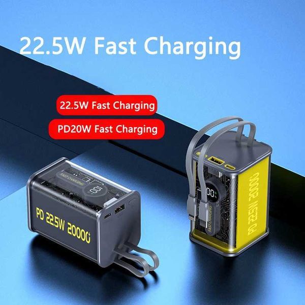 High Quality Suitable for iPhone 14 22.5W fast charging power pack with cable and external battery pack O241026