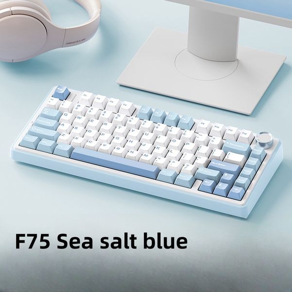 high performance f75 wireless mechanical keyboard precision 75 layout design with easy switch modification