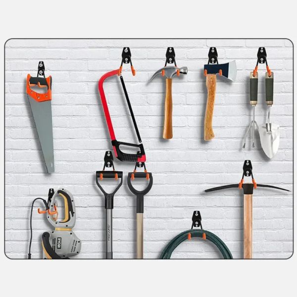 Bicycle Garage Heavy Storage Hook Warehouse Hardware Strong Load-Bearing Small-Medium Square Hook Tool Storage Wall Metal Hook