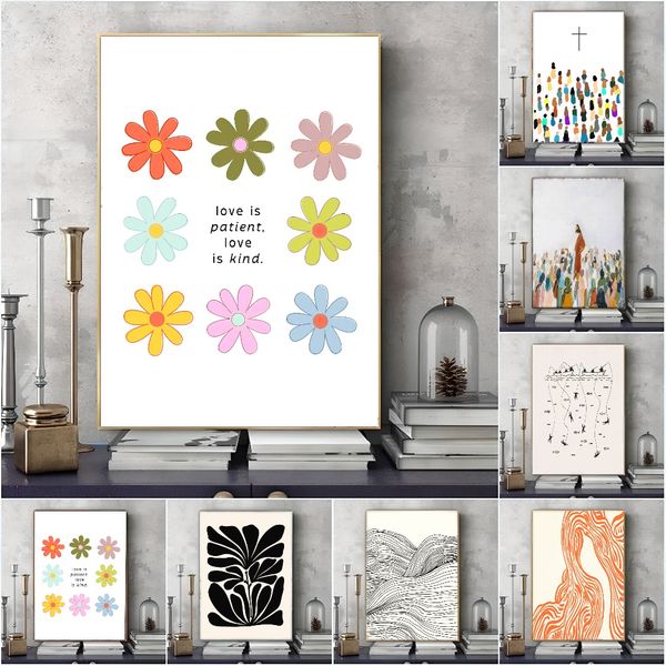 1 piece unframed painting print,treasure in a clay jar, christian aesthetic art, modern christian quote art