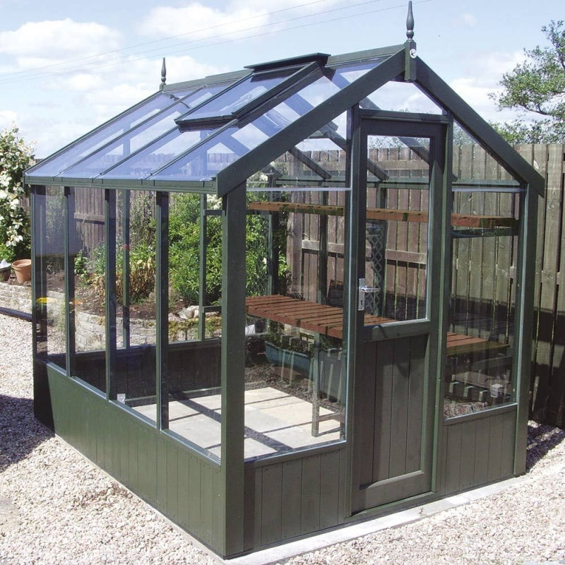Swallow Kingfisher 6ft 8 Wide Wooden Greenhouse - 2035 x 5730cm 6ft 8 x 18ft 10 - Oiled