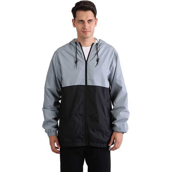 Men&#039;s Casual Shirts DINOGREY quick drying mens windproof and waterproof jacket leather soft shell hooded lightweight womens sunscreen s