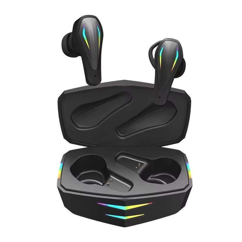 Factory G002 Earphone Low Latency Wireless Game Headphones In-ear Cool Lights Tws Gaming Earbuds with Charging Case
