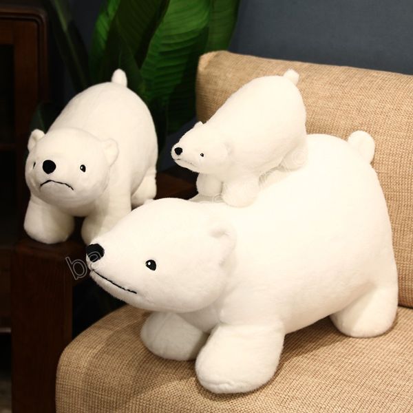 Cute 30-50-70cm Polar Bear Dolls Simulation Bears Pillow Stuffed Animal Plush Toys Lovely Birthday Gift For Children s