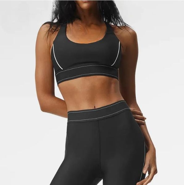 Women Adjustable Shoulder Strap Sports Bra Elastic Waist Training Yoga Pants Women Activewear Set New Arrivals Time limited