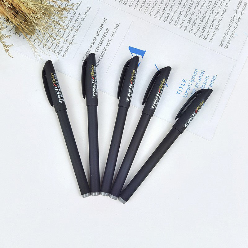 Logo Embellished Spray-Gel Ink Pens for Students and Professionals - Assorted Colors, Set of 12