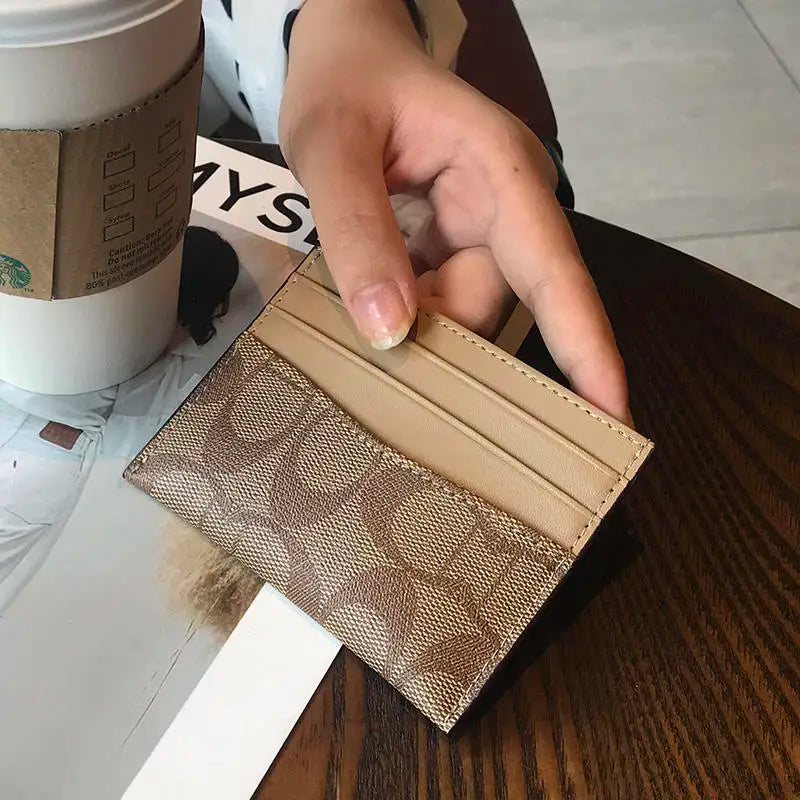 2025New Card holder for women compact ultra-thin exquisite and high-end card holder 2024 new anti-degaussing ins style card