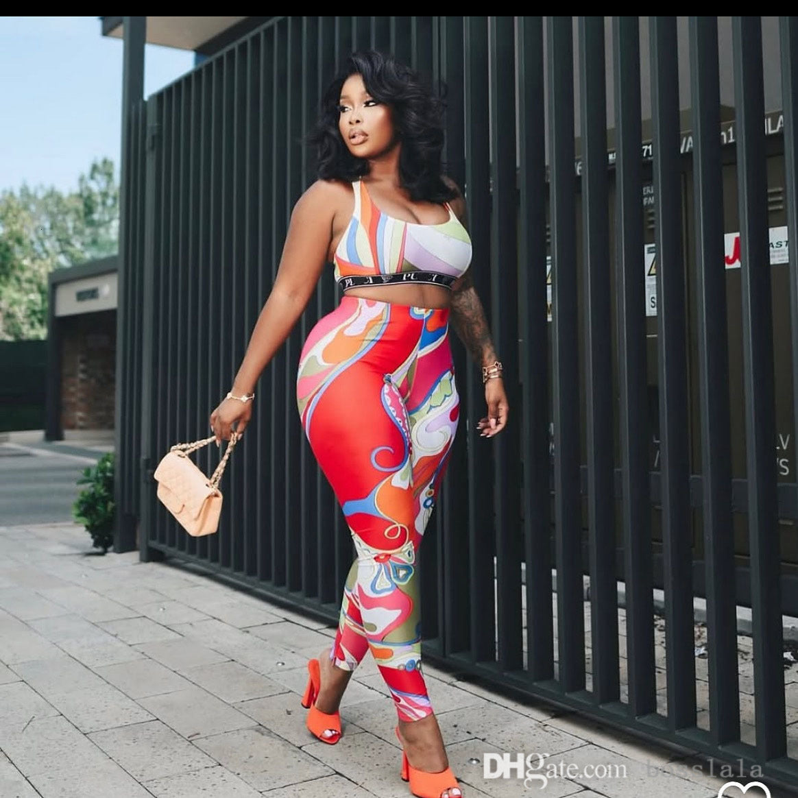 Summer Designer Tracksuits For Womens 2 PCS Yoga Two Piece Set High Waist Tanks And Slim Pants Sports Outfits With Headcafe