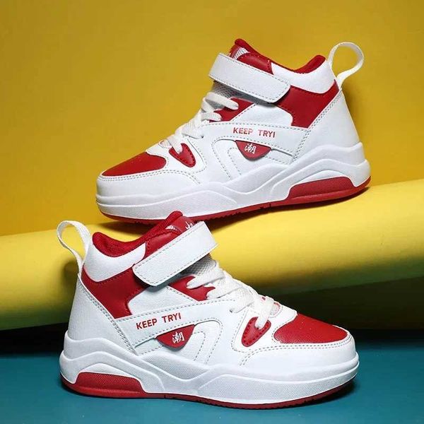 2024 Autumn Childrens Sports Shoes Boys Shoes Girls High Top Skateboarding Shoes Childrens Walking Sports Tennis Shoes X241209