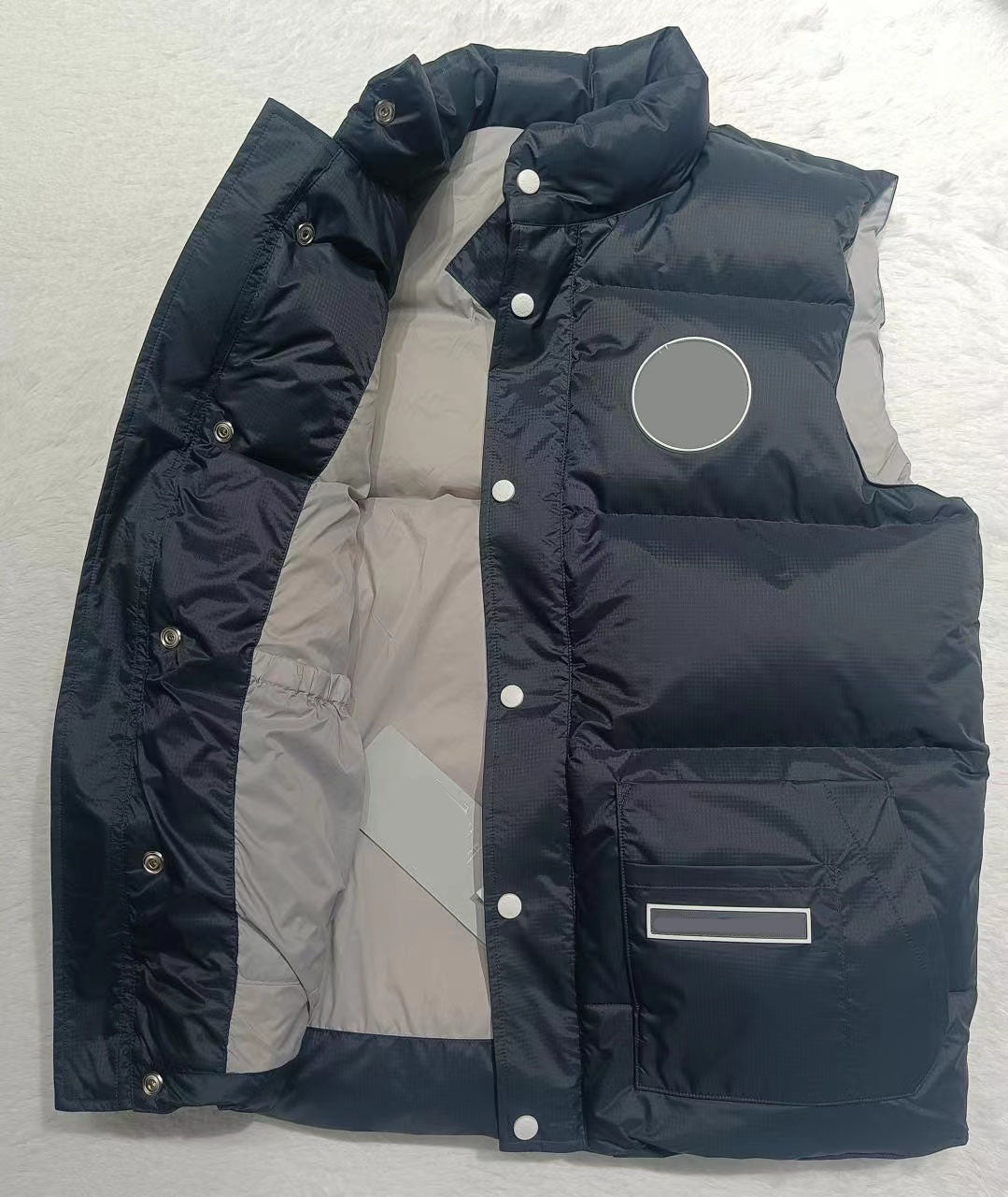 Designer Vests Down Parkas Canadian Goode White Parka Jacket Men Coat Vest Winter Windbreaker Black Thick Warm Hooded Wolf Fur Hoodie Collar