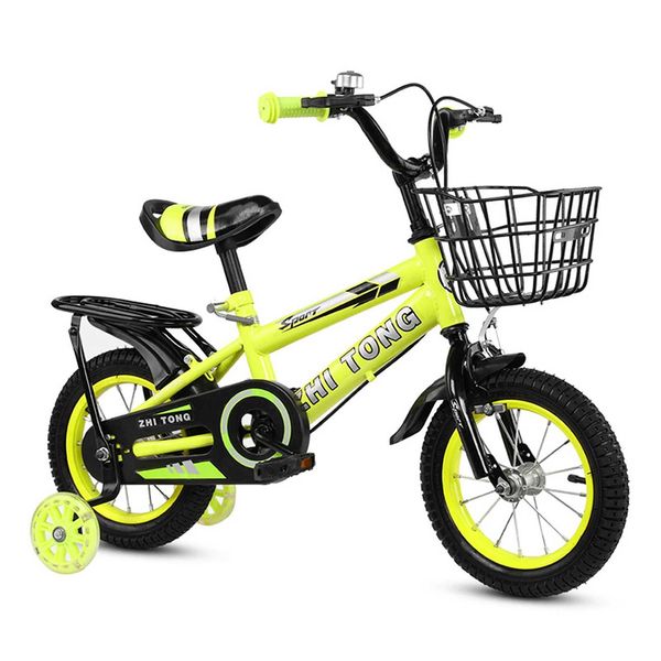 Bikes Ride-Ons 121416 inch childrens bicycle for boys and girls adjustable height childrens bicycle with detachable basket ages 2-7 Q24111