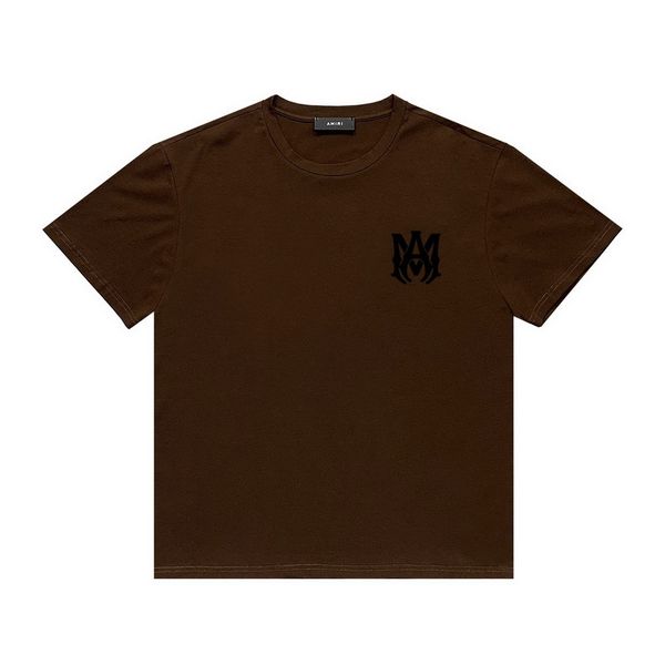 Multi color designer tshirt men t -shirts short sleeve amiryes printing t shirts green cotton pullover tees graphic for man