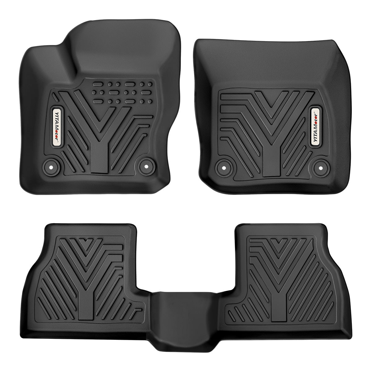 YITAMOTOR® 2012-2018 Ford Focus Floor Mats, Front 1st & 2nd Seat, All Weather Protection