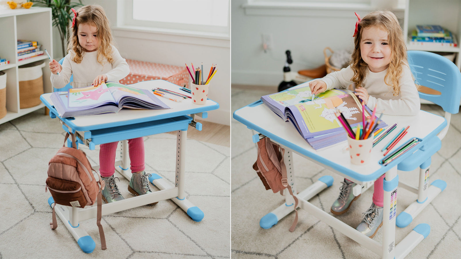 Mount-It! Kids Desk and Chair Set for Ages 3-10