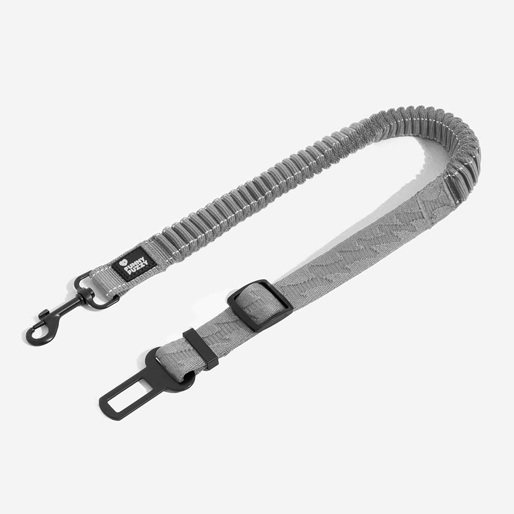 Buffer Adjustable Cool Dog Accessories Car Seat Belt, Light Grey - Standard