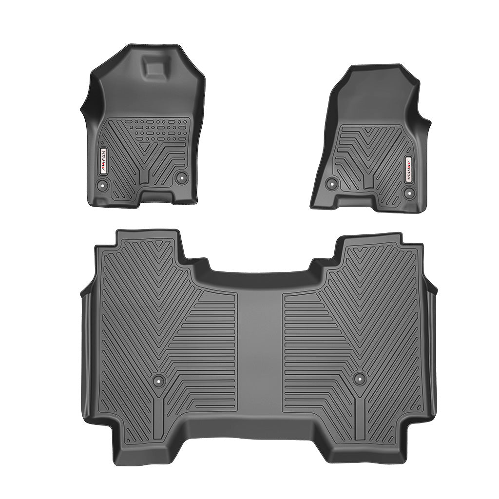 YITAMOTOR® 2019-2024 Dodge Ram 1500 Crew Cab New Body Floor Mats Floor Liner Rubber Front Rear Kit