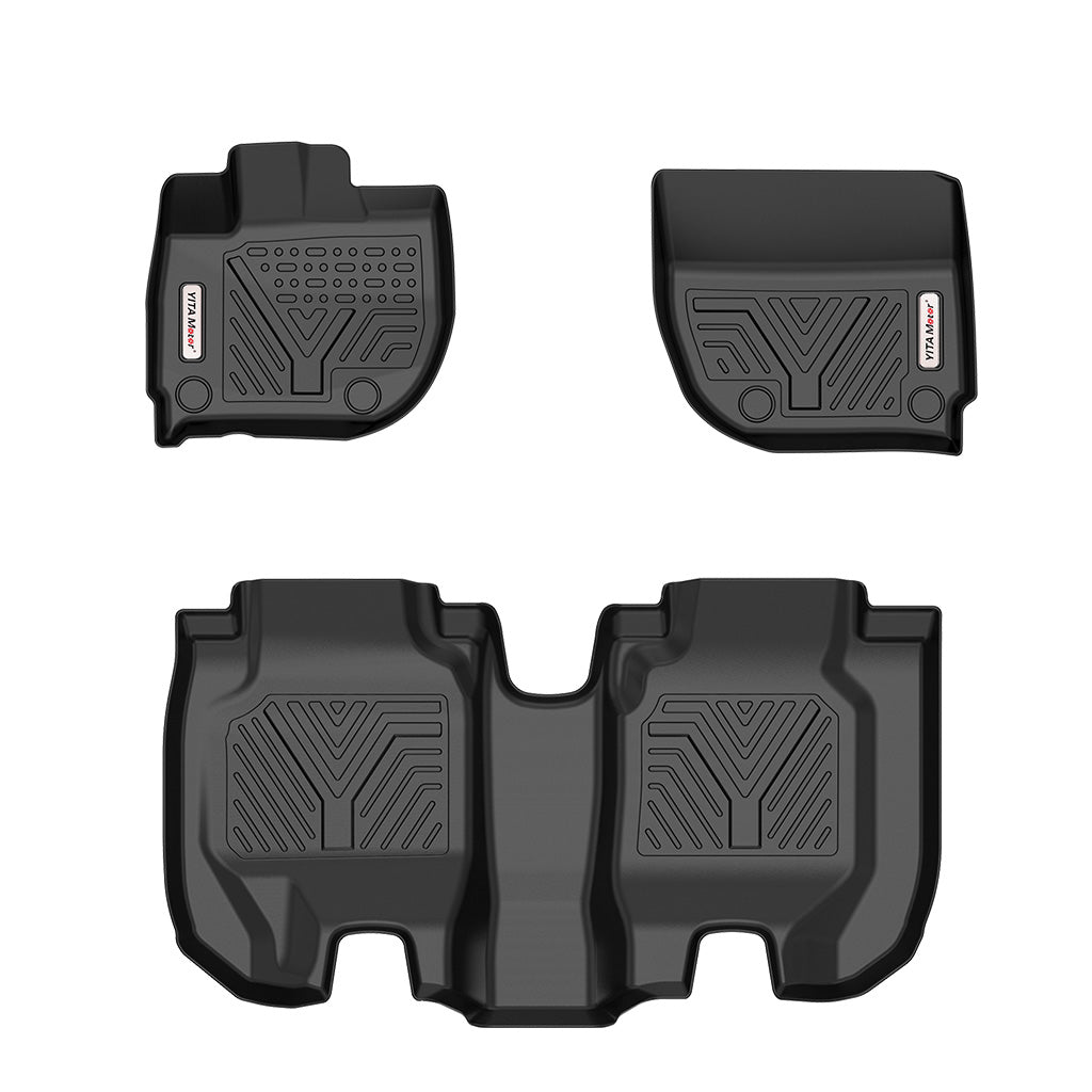 YITAMOTOR® 2016-2022 Honda HR-V Floor Mats, Custom-Fit Black TPE Floor Liners,1st & 2nd Row All-Weather Protection