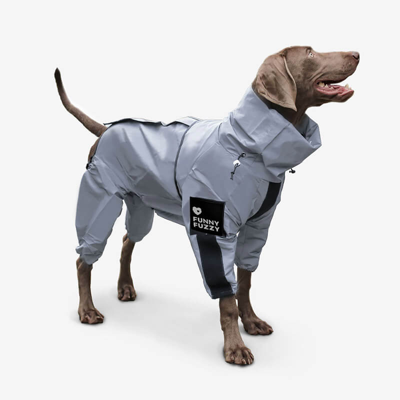 Reflective All-weather Waterproof Cool Dog Accessories Rain Coat, Coat - L - Standard