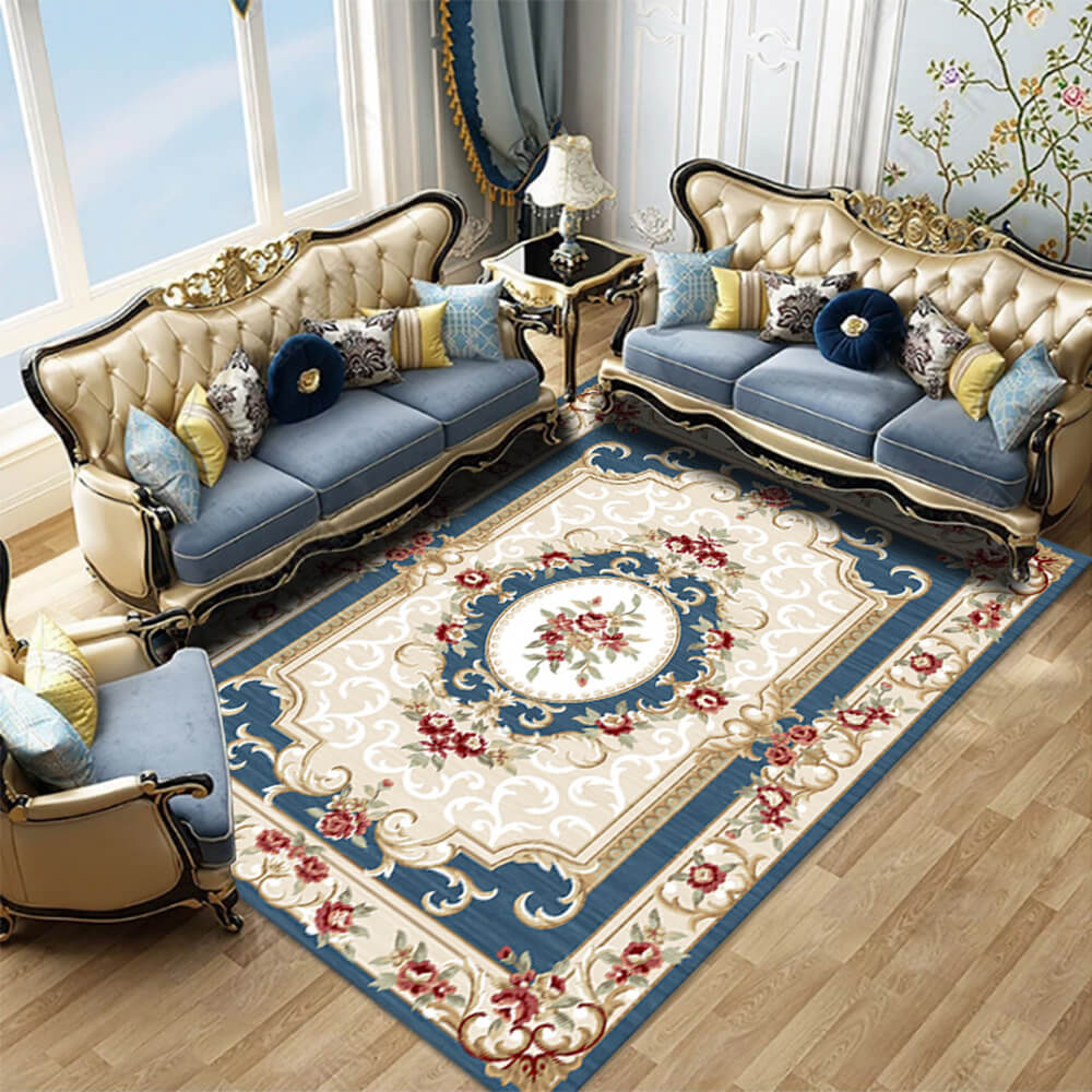 Charming Bohemian Pet Rug, Deep Blue - 78.74*118.12