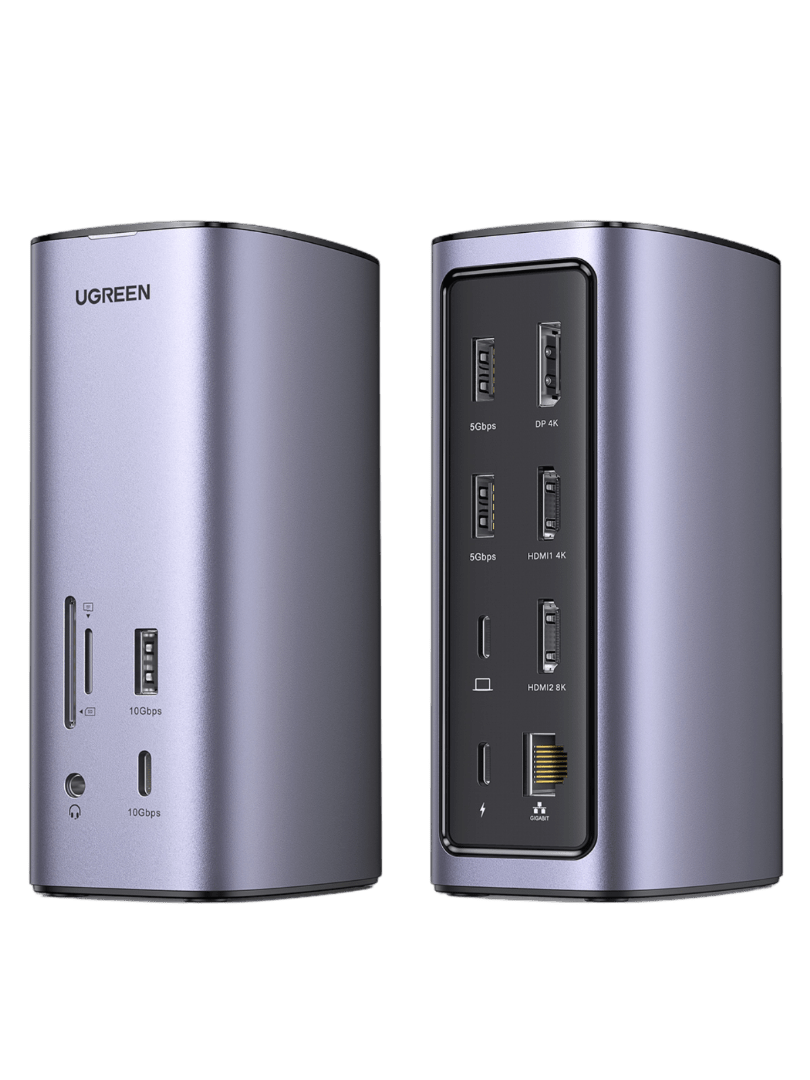 Ugreen Revodok Pro 312 Triple Display 12-in-1 USB C 8K Universal Dockingstation(Ladegerät nicht enthalten)