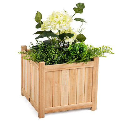 Wooden 15" Square Flower Planter Box