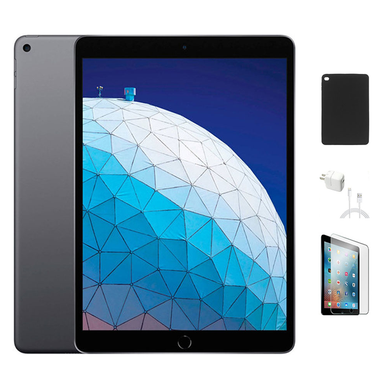 Apple® iPad Air 3rd Gen 10.5" with Case, Charger & Screen Protector - 64GB Silver (Wi-Fi)