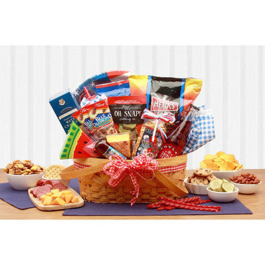"Celebrate America Patriotic Picnic" Gift Basket