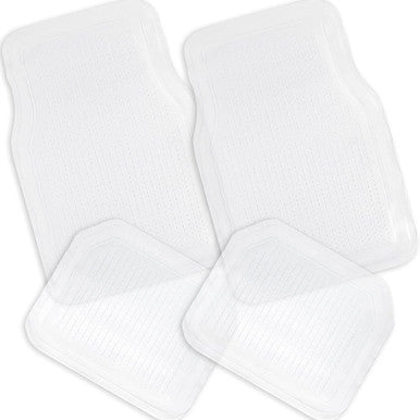 Zone Tech All Weather Full Rubber Clear Car Floor Mats (4-Piece)