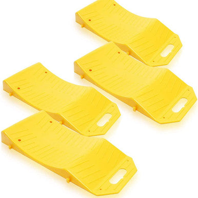 Zone Tech® Tire Saver Ramps with Anti-Slip Design (4-Pack)