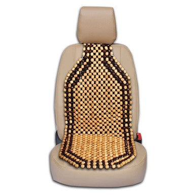 Zone Tech® Wood Beaded Car Seat Cover - 2-Pack