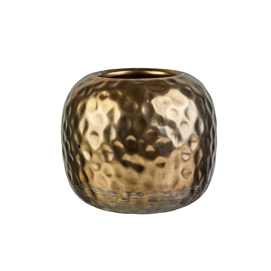 Karaca Nature Ceramic Vase, 16cmx14cm, Gold