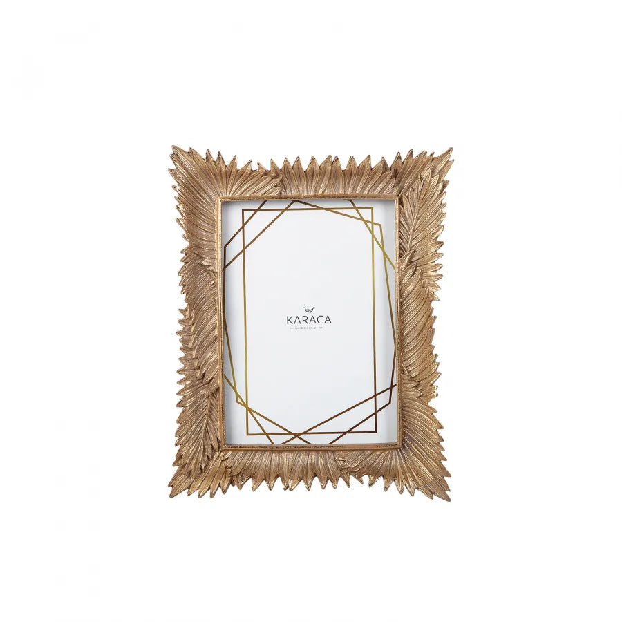 Karaca Nova Tropic Photo Frame, 13cmx18cm, Gold