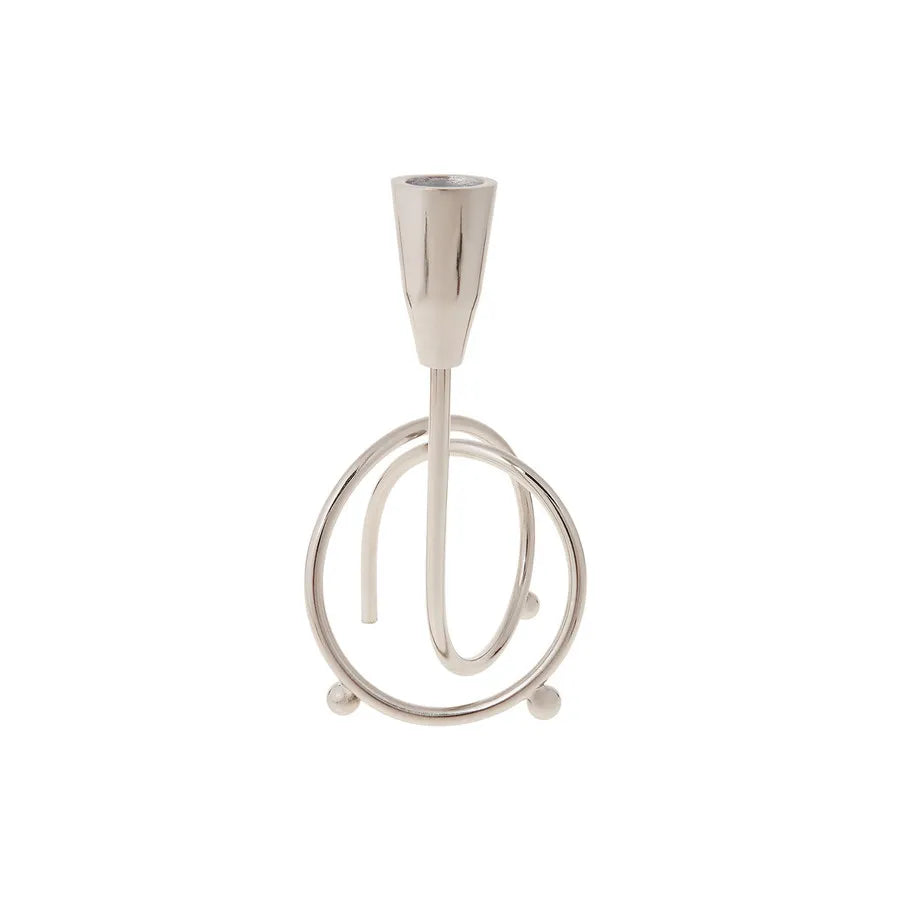 Karaca Nora Candlestick, 18cmx10cm, Silver