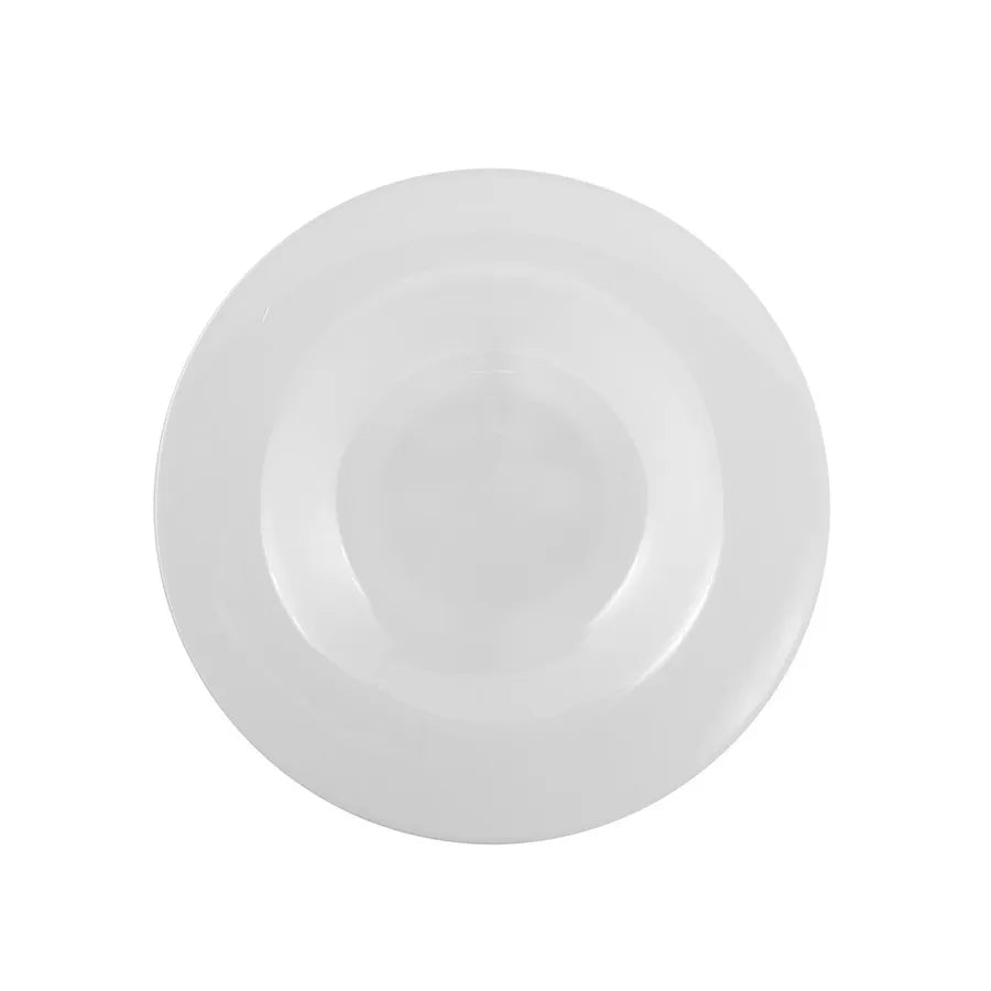 Karaca Swan Glass Pasta Bowl, 27cm, White