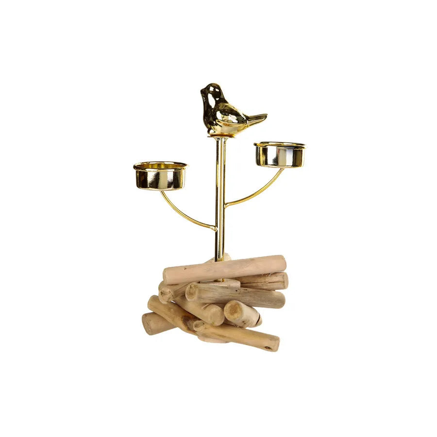Karaca Nature Candlestick, 14cmx13cmx21cm, Gold