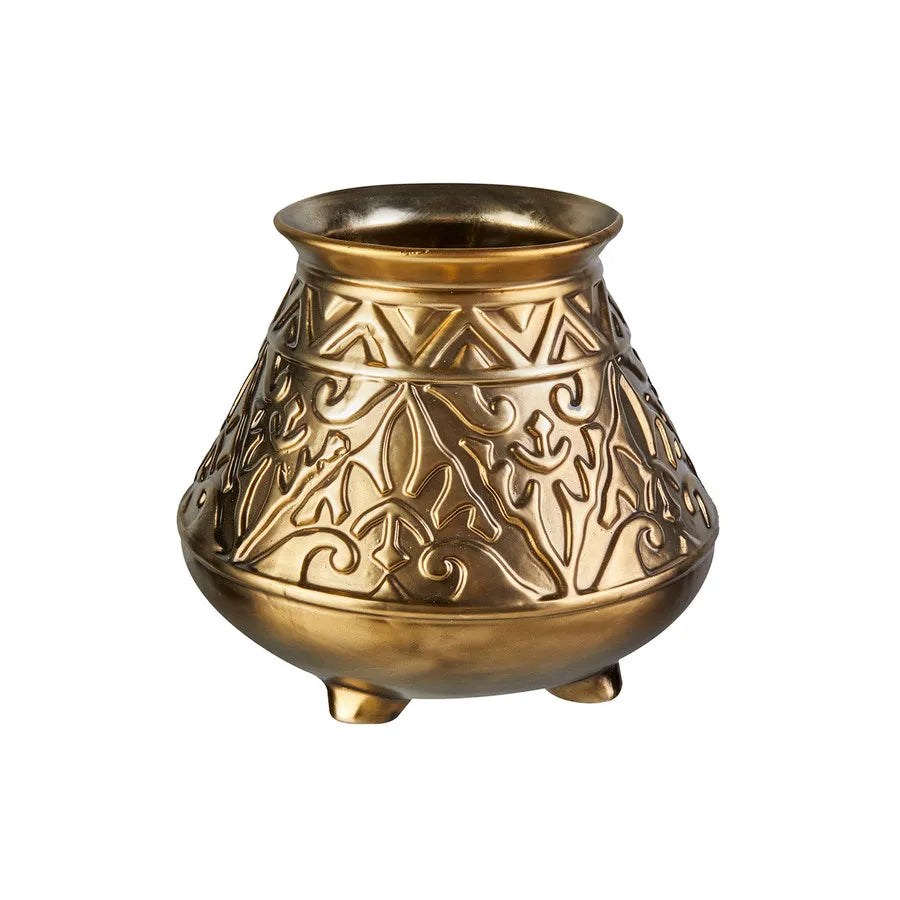 Karaca Nature Myth Ceramic Vase, 19cmx16cm, Gold