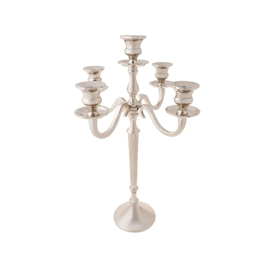 Karaca Victoria Aluminium Candlestick, 45cmx29.7cm, Silver
